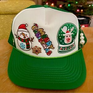 Green Merry Christmas Trucker Hat